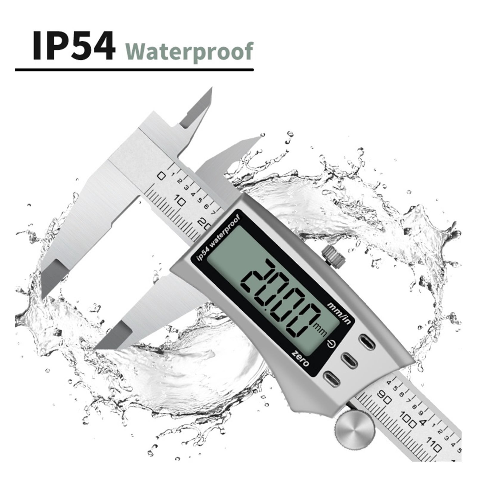 Digital Caliper IP 54 Waterproof 150 Mm 6 Inch 200 MM 300MM Caliper Metal Vernier Caliper Measurement