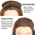 thumbnail image 3 of Synthetic Hair Bun Invisible Comb Wig Clip Styling Adds Women's Hair Volume Hair Pads, 3 of 6