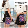 thumbnail image 6 of FORMRS Crossbody Bag for Women Quilted Travel Shoulder Cell Phone Purse with Chain Strap Handbag, Vibrant Art Flowers, 6 of 7