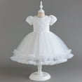 thumbnail image 2 of Toddler Girl Dresses Kids Formal Dresses For Girls White Dresses For Girls Ball Gown Dresses For Girls Dress For Girls 2-3 Years, 2 of 7