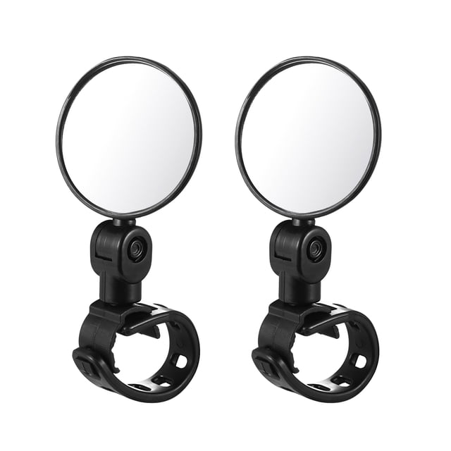 MasteelfCA WINOMO 2pcs Adjustable Universal Handlebar Rearview Mirror 360° Rotate Bike Rear View Mirror for Mountain Road Bikes Cycling (Black)