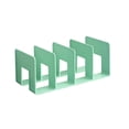 thumbnail image 2 of Bcylexb Desktop File Holders with 4 Slots, Vertical Document Organizer with Wide Sturdy Base Office Desk Book Stand for Sorting Magazines Papers Files, 2 of 7