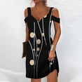 thumbnail image 1 of Jusqu'à 65 % de Rabais! Robes d'Été Mode pour Femmes 2024 Grande Taille Aguichant Décontractée à Manches Courtes Imprimée Sans Bretelles Robe à Bretelles, 1 of 5
