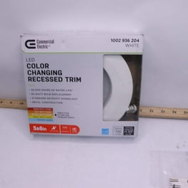 Commercial Electric CER4741BWH30 4 in. White Integrated LED
