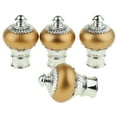 thumbnail image 1 of jifeng 4 Pcs Embouts de Tringle à Rideau Décoratifs Embouts de Tringle à Rideau Têtes de Tringle Embouts Style Or Brillant_1, 1 of 8