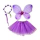 thumbnail image 2 of Disfraz de hada para niñas, vestido de ensueño para juegos de simulación, cumpleaños y carnaval. Púrpura, 2 of 9