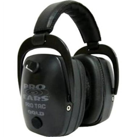 Pro Ears Pro Tac Plus Gold Slim Medium Profile NRR 28 Headset w/ Lithium Batter