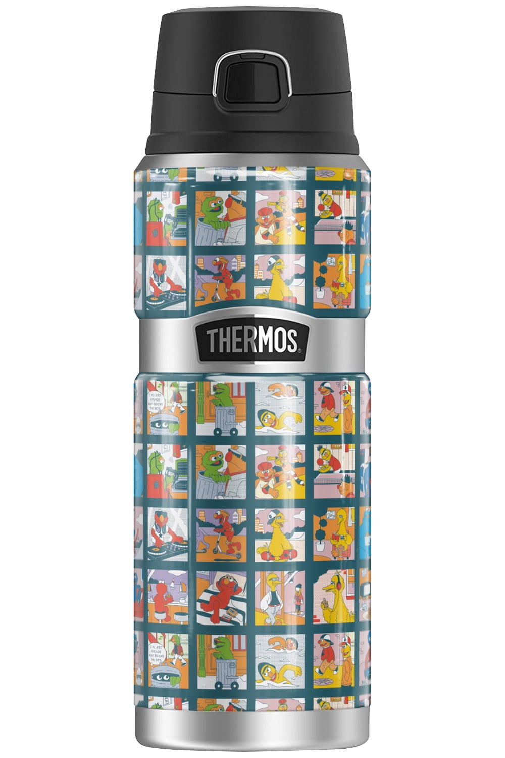 Sesame Street Character Envrionment Squares THERMOS STAINLESS KING