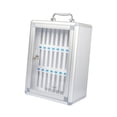 thumbnail image 2 of Caja de seguridad portátil de aleación de aluminio para teléfono móvil, ideal para aulas, oficinas y exámenes. 24 ranuras, 2 of 8
