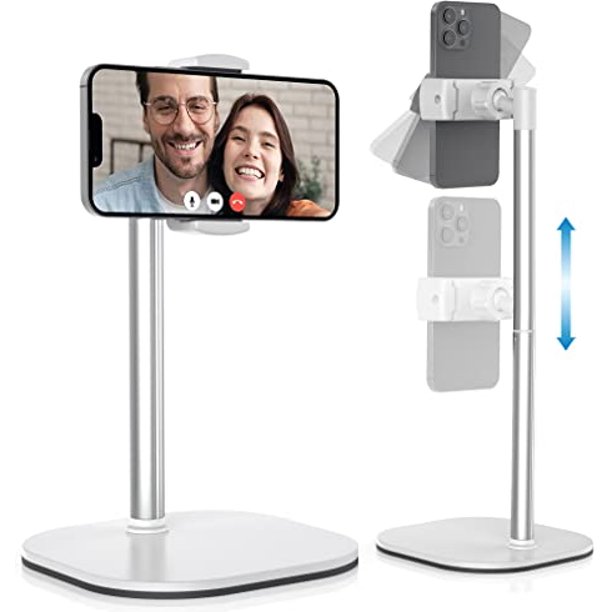 Soporte para teléfono móvil de altura ajustable para escritorio, soporte para teléfono móvil para oficina en casa, soporte para teléfono de escritorio para grabación, soporte para accesorios de escri JAMW Sencillez