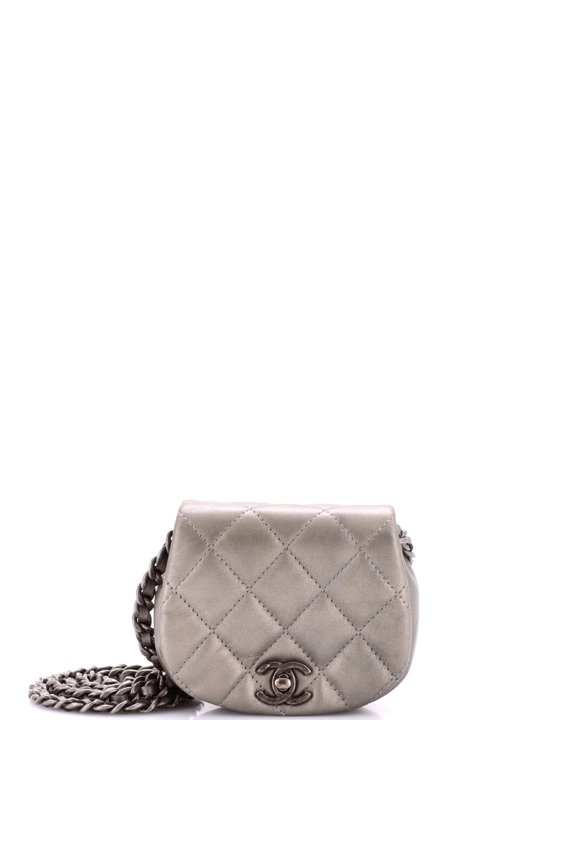 Pre-Owned Coco Mail Clutch with Chain Quilted Calfskin Mini By Rebag