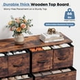 thumbnail image 3 of CONCETTA 10-Drawer Fabric Dresser, Large Storage Tower for Bedroom, Closet, Living Room, Rustic Brown, 3 of 8