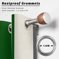 thumbnail image 6 of 1 Panel Outdoor Curtains for Patio Waterproof 54"x95" Green Vintage Weatherproof Privacy Outsides Curtains, Geometric Stripes Simple Lines Grommet Thermal Drapes for Cabana Porch Pergola, 6 of 8