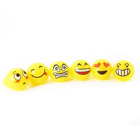 Flashing Emoji LED Bumpy Rings, 40*30mm, 24 Pieces, Light Up Finger Toys Party Favors