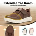 thumbnail image 2 of FitVille Men's Extra Wide Fit Hook&Loop Walking Shoes Slip-Resistant Casual Shoes For Foot Pain Relief, 2 of 6