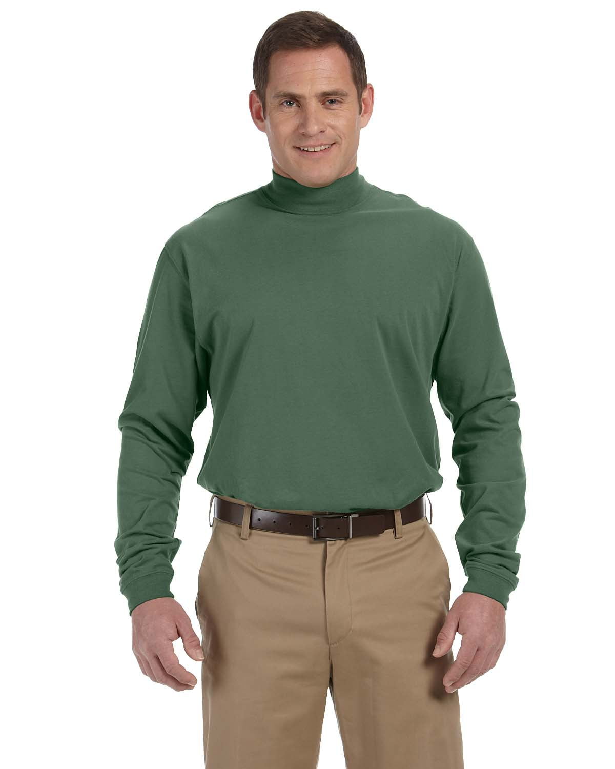 cotton spandex mock turtleneck
