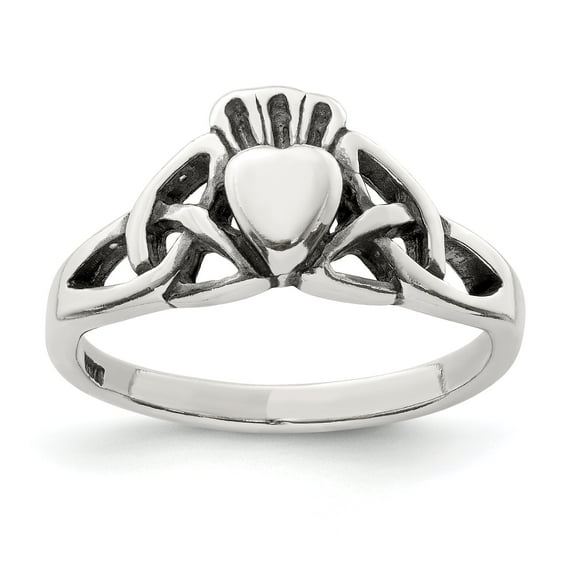 Sterling Silver Claddagh Ring Sz 6