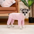 thumbnail image 4 of BT Bear Small Dog Jumpsuit, Small Dog Recovery Suit, Stripe Anti-Shedding Dog Pajamas Pjs, After Surgery Dog Onesie Shirt, Dog Sweater Coat for Puppy Small Dog Pink S, 4 of 7