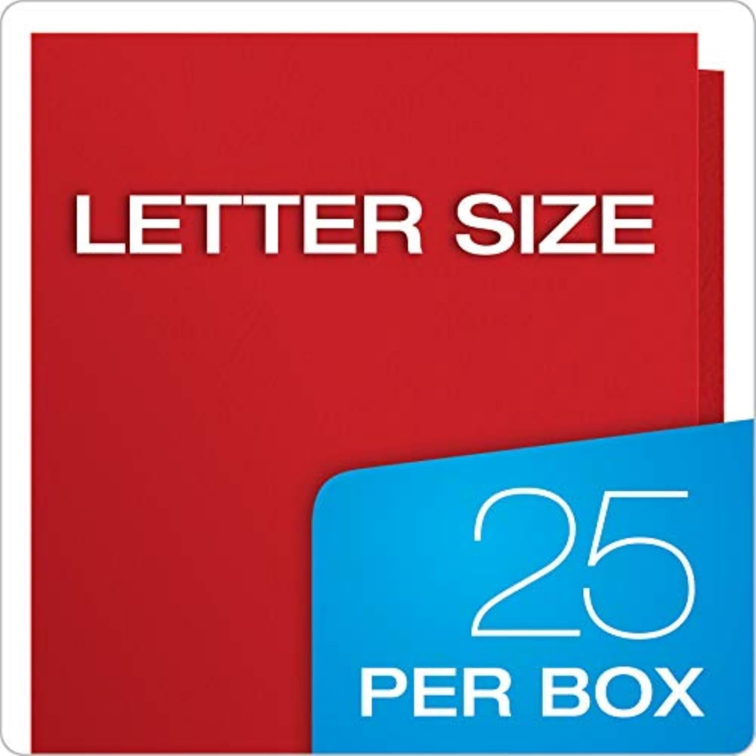 General Two Pocket Folders,Textured Paper,Assorted Colors (Blue,Red,Yellow,Orange,Green),for School,Home,and Office,Letter Size,25 Per Box (57513EE),(Pack of 5)