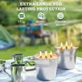 thumbnail image 5 of NGD Set of 2 Citronella Outdoor Candle - 17 oz Large 3-Wick Soy Wax Candle with up to 180 Hours of Burning time, Perfect for Yards, Gardens, Balconies and Camping., 5 of 7