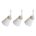 thumbnail image 1 of FSLiving 3-Pack Retro Style Mini Adjustable Angle H-Type Track Head Lighting E26 Base Metal Ceiling Light Track Light Fixture for Gallery Mirror Front Office Loft Bulb and Track Not Included - White, 1 of 6