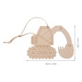 thumbnail image 2 of MLINS 1 Set Excavator Wood Slices Unfinished Wooden Cutouts Wood Slices Wooden Ornaments, 2 of 8