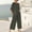 Army Green women summer shorts set a1, variant on Women's 2 Piece Outfit Set Casual Round Neck Short Sleeve Tshirt Wide Leg Pants Matching Lounge Sets Tracksuits Loungewear Travel Airport Outfit Clothes, Brown M