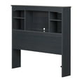thumbnail image 2 of South Shore Navali Twin Bookcase Headboard with Storage, in Blueberry, 2 of 12