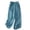 Blue, variant on QATAINLAV Cropped Trousers for Women Summer Casual Tie Waist Capris Pant Loose Wide Leg Cotton Linen Lounge Pants Solid Color Capri Pajama Bottoms with Pockets My Orders Placed by Me Blue XL