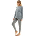thumbnail image 4 of Jaclyn Women's Raglan Sleep Top and Jogger Set, 4 of 5
