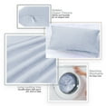 thumbnail image 4 of Nestl Velvet Throw Pillow Covers Solid Rectangle Soft Decorative Pillow Cover for Sofa, 12" x 20", Ice Blue, Pack of 2, 4 of 8