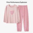 thumbnail image 1 of REDHOTYPE Pyjamas Femmes à Manches Longues avec Pantalons Longs Loungewear Doux Pj Set, 1 of 2