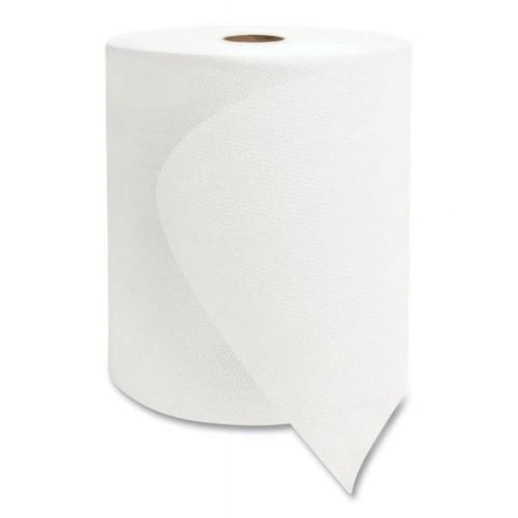 Morcon Valay Universal TAD Roll Wipes Towels 1-Ply, 8" x 600 ft, White, 6 Rolls/Carton