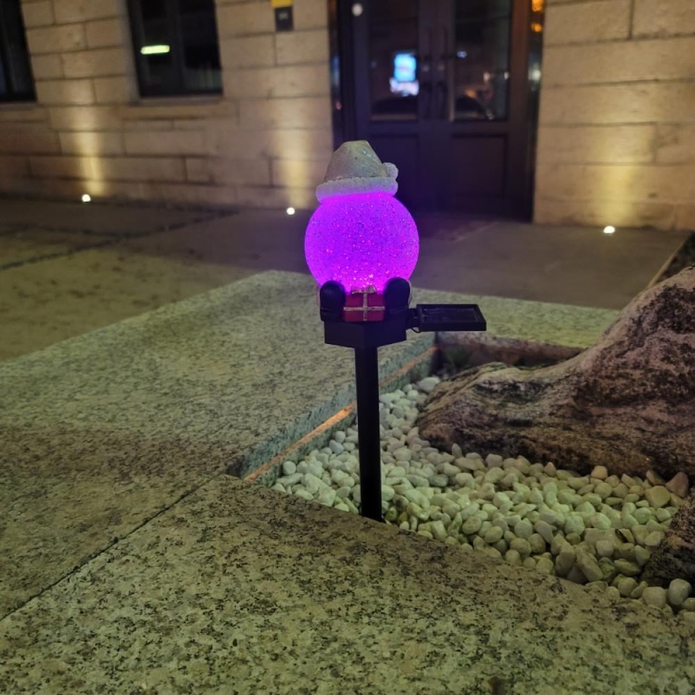Solar Christmas Garden Stake Lights Outdoor, Waterproof Christmas Yard Decorations Santa with