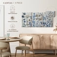 thumbnail image 5 of Elephant Stock Blue Meadow Dream'n Wall Art - Horizontal Multi Panel Canvas - Living Room Wall Decor - Floral And Botanical Multi Panel - Gray And Blue Decor By Conrad Knutsen - 80" x 39", 5 of 8