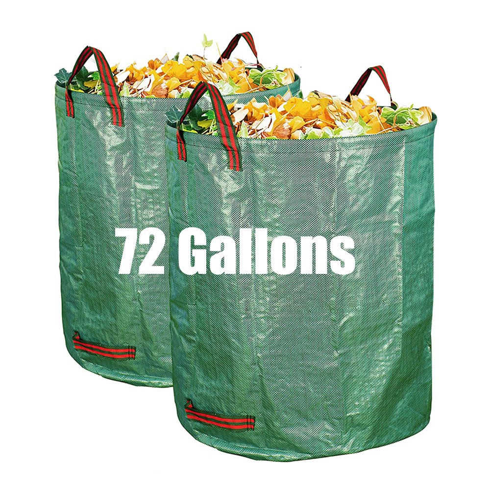 2 PCS 72 Gallons Garden Bag Heavy Duty Gardening Bags, Lawn Pool Garden