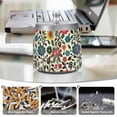 thumbnail image 6 of Yayeee Ashtray with Lid for Cigarette Smokeless Stainless Steel Home Ash Holder, Vibrant Floral, 6 of 7