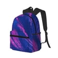thumbnail image 2 of Gaeub Neon Gradient Blue School Backpack Waterproof Bookbag for Men Women College High School Bags, 2 of 8