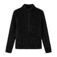 thumbnail image 4 of Aimik Women's Ribbed Knit Full Zip Up Cardigan Sweater Cozy Chunky Fleece Jacket with Pockets Casual Outerwear, 4 of 5