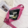 thumbnail image 1 of Bolsa vagabundo de moda para mujer, bandolera informal con cremallera y pequeño (rosa roja) Ndcxsfigh  Para Estrenar, 1 of 9