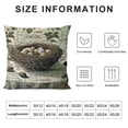 thumbnail image 5 of BANET Bird's Nest Pillow Covers Square Home Decorative Throw Pillow Covers Cushion Case for Living Room Couch White, 5 of 5