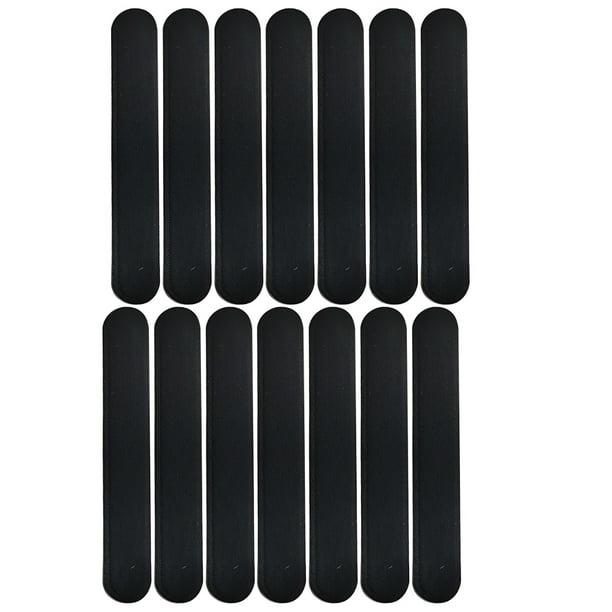 30pcs Práctico Hat Sweat Pad Colllar Caps Simple Hoja de Absorbido Sudadera (Negro)