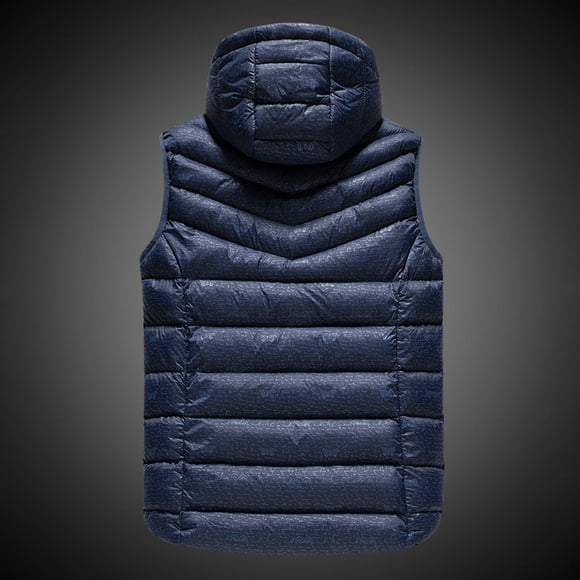 Mistaha USB Heated Warm Security Intelligent Autumn and Winter Vest with Hat Men Motorcycle Outdoor