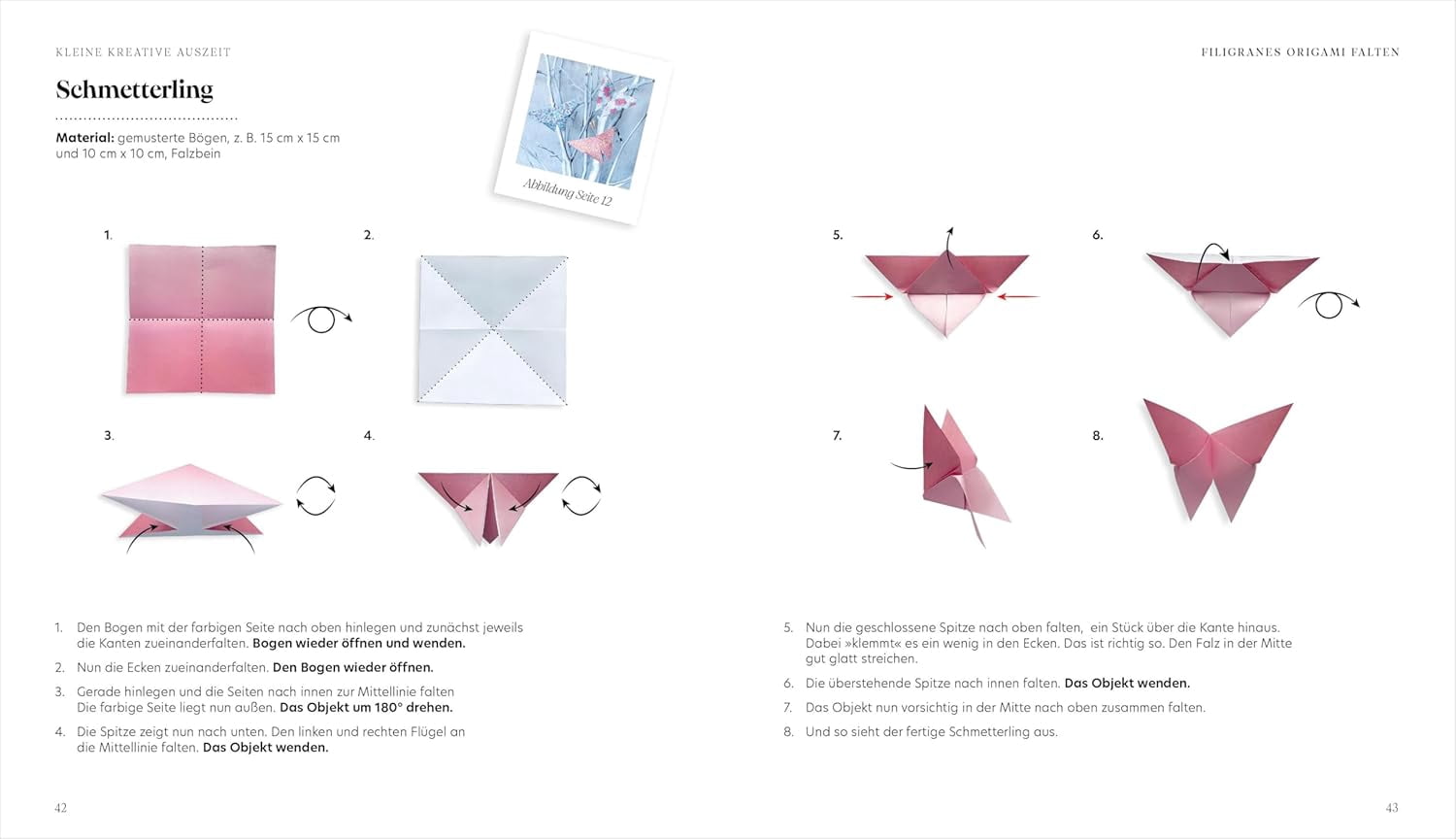 Mielkau, I Kleine kreative Auszeit: filigranes Origami: 28 Projekte zum Nachfalten (Paperback)