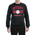 thumbnail image 2 of Wild Bobby City of Detroit DET Basketball Fantasy Fan Sports Unisex Crewneck Sweatshirt, Black, 4X-Large, 2 of 5