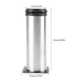 thumbnail image 2 of Stainless Steel Adjustable Home Kitchen Cabinets Table Shelf Feet Round Adjustable Furniture Leg, 2 of 8