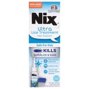 Nix Ultra Lice Removal Kit, Lice Treatment Hair Solution, 3.4 fl oz &Removal Comb