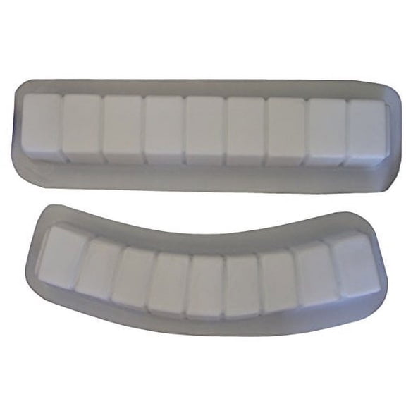 Brick Curve and Straight Plastic Craft Molds use Concrete to Make into Borders Edgers and Edging 5014