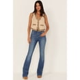 thumbnail image 3 of Idyllwind Women's Embroidered Floral Suede Vest Tan Medium  US, 3 of 5