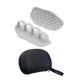 thumbnail image 4 of 1 par de guantes de agarre para levantamiento de pesas que tiran de las manijas del gimnasio sin Gris, 4 of 9